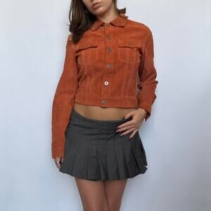 Vintage Jane Joe Orange Suede Leather Jacket